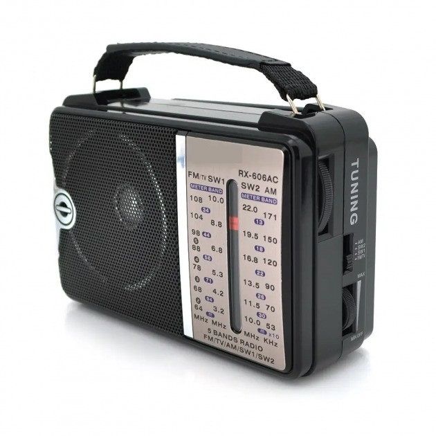 Discover the RX 606 Radio with AM/FM tuning, delivering clear sound and portability. Perfect for on-the-go music and news, featuring easy tuning and a compact design. | SL-items.lk