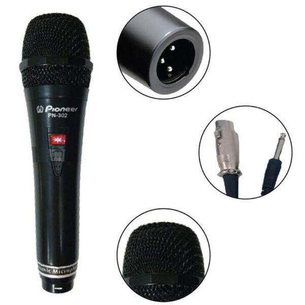 Shop the Pioneer PN-302 Professional Dynamic Microphone for crisp, reliable sound. Ideal for vocal performance, karaoke, and recording with durable build quality. | sl-items.lk