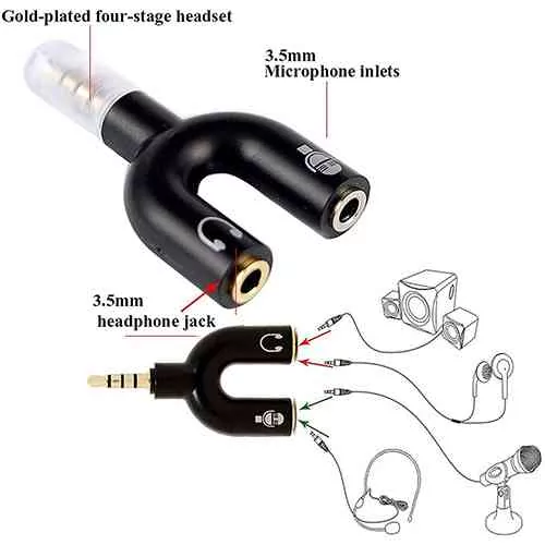 Enjoy shared listening experiences with this Audio Splitter 3.5mm Jack AUX Cable, allowing two headphones or speakers to connect to a single device. Ideal for music sharing, movie watching, or collaborative work, this durable and compact splitter provides high-quality sound transmission without signal loss. Compatible with most smartphones, tablets, laptops, and MP3 players, it’s the perfect accessory for all your audio needs | @slitems.lk