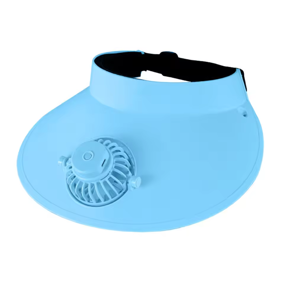 USB Charging Summer Rotatable Fan Cap - Image 9